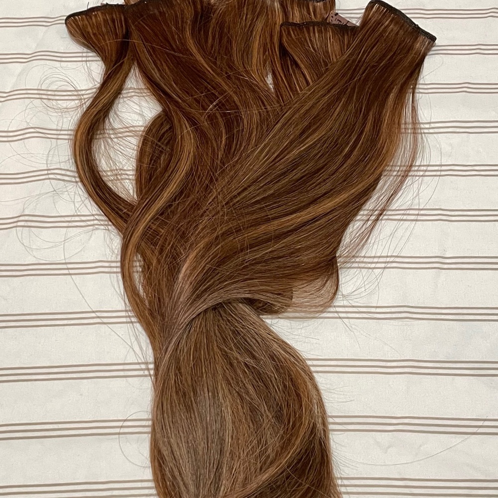 Clip on Brown Hair Extensions